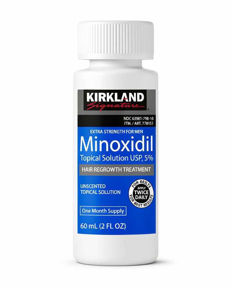 Kirkland Minoxidil 5% Extra Strength Hair Regrowth Treatment for Men 60ml Fast Results
