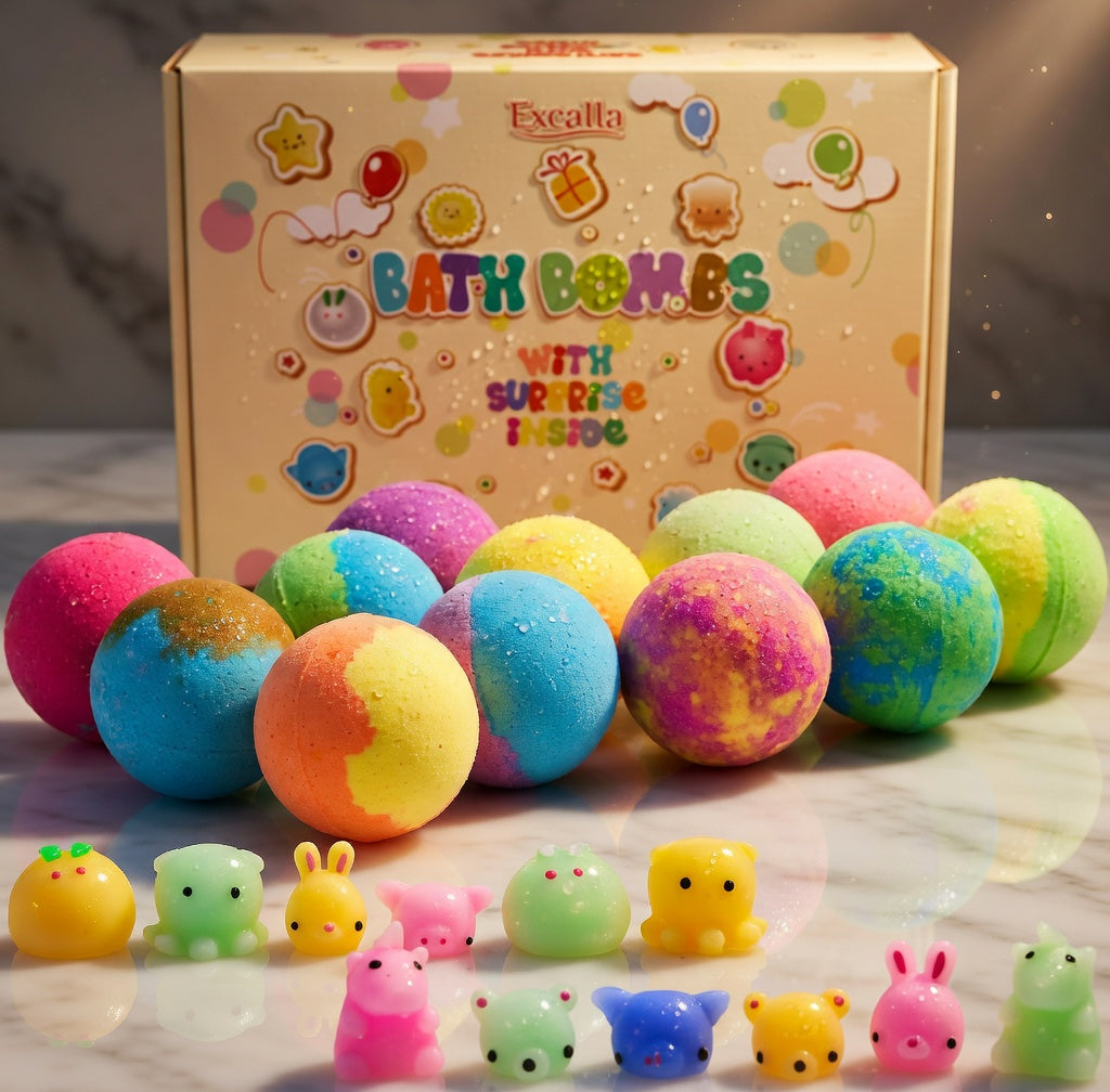 Bath Bombs for Kids with Toys