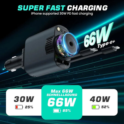 5-in-1 Car Charger with Star light