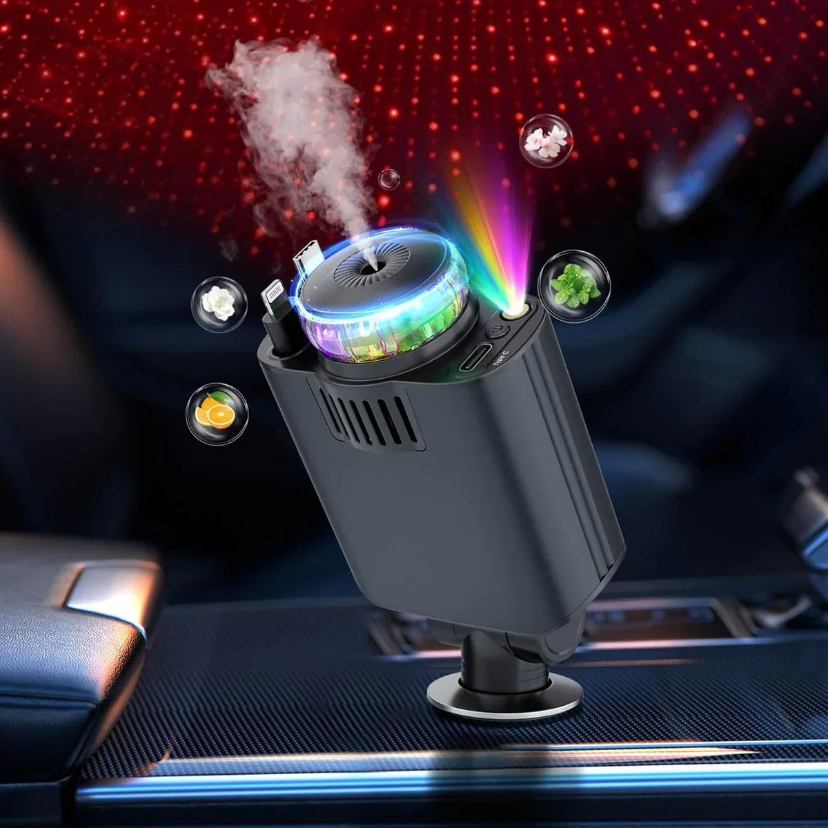 5-in-1 Car Charger with Star light
