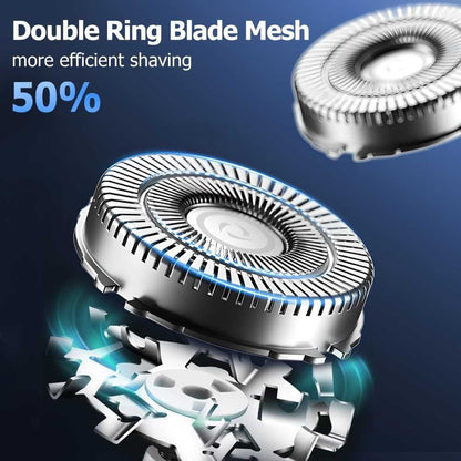 Mini Dual-Head Electric Shaver Portable USB Rechargeable Precision Shaver