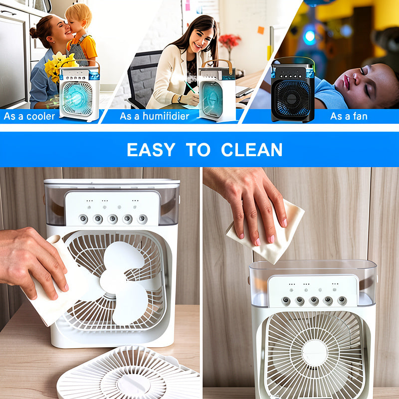 3-IN-1 HUMIDIFIER COOLING FAN
