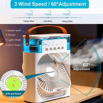 3-IN-1 HUMIDIFIER COOLING FAN
