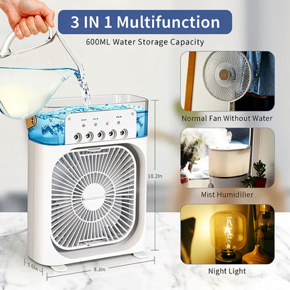 3-IN-1 HUMIDIFIER COOLING FAN